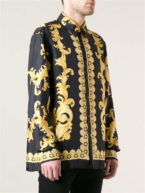 versace shirts black|1st copy Versace shirt men.